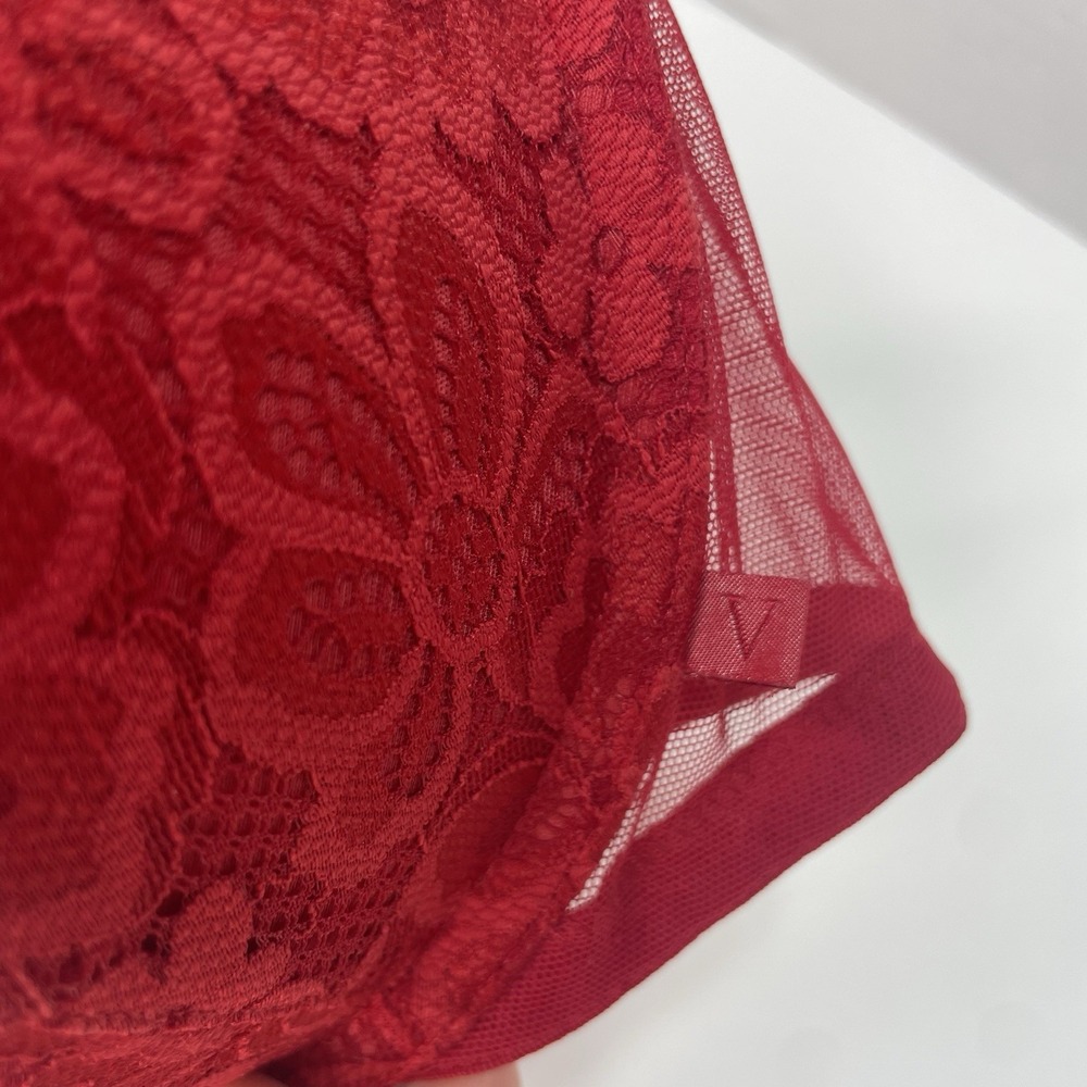 Victoria's Secret Bra 32DD Red Demi Padded Underwire Adjustable Clasp Back - Picture 5 of 12